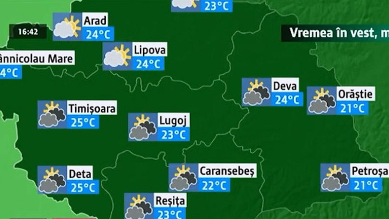 Weekend cu vreme frumoasa. Maximele, insa, nu vor depasi 26 de grade Imagine