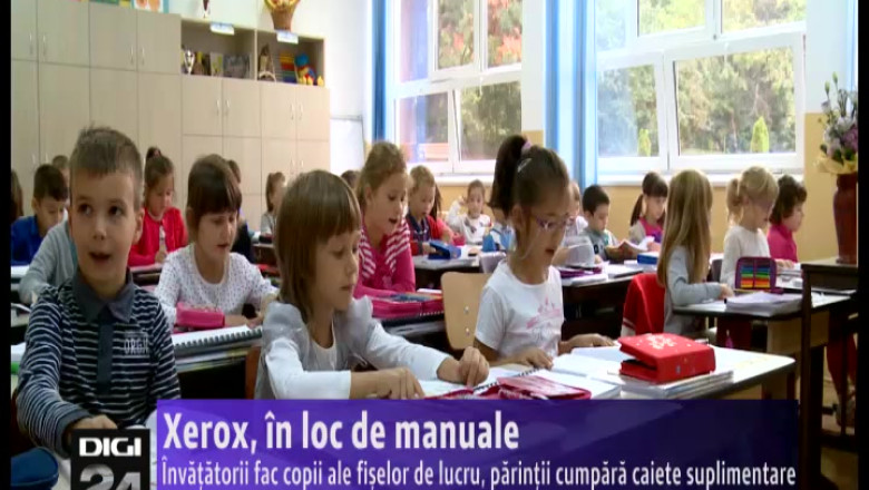 Xerox, in loc de manuale. Invatatorii fac copii ale fiselor de lucru, parintii cumpara caiete suplimentare Imagine