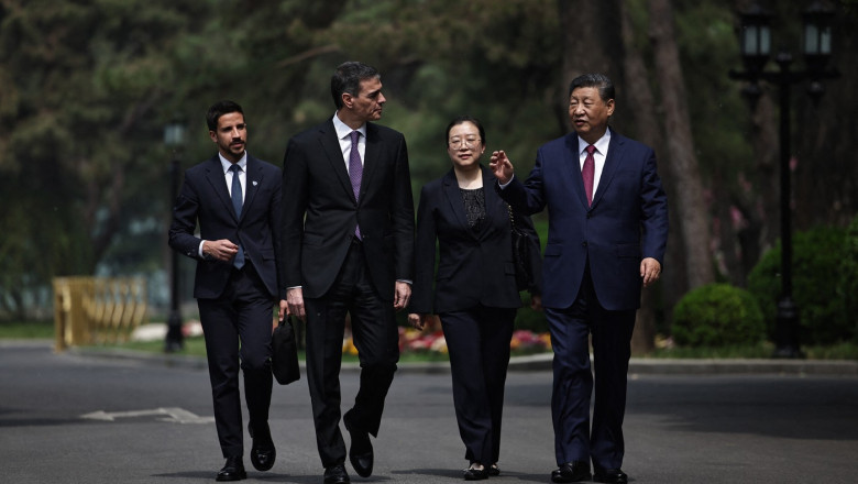 Xi Jinping: China „nu se teme”. Reactie publica privind tarifele lui Trump, la intalnirea cu premierul Spaniei Imagine