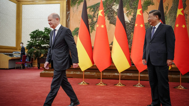 Xi Jinping i-a spus lui Olaf Scholz ca Germania si China ar trebui sa colaboreze mai mult in „vremuri de framantari” Imagine