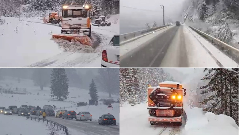 Zapada si viscol in Ajunul Craciunului. Drumarii au intervenit in mai multe zone din tara: „Se circula foarte greu. Aluneca masinile” Imagine