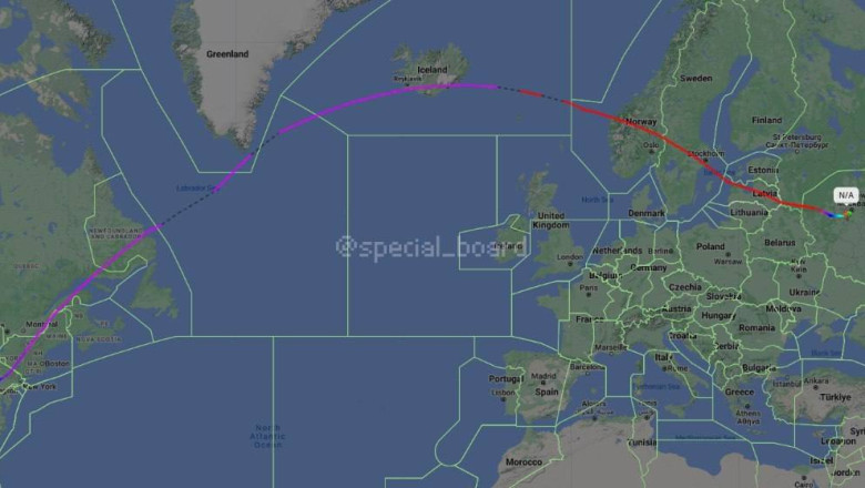 Zbor misterios de la Washington la Moscova, identificat marti pe radar. Ce spune Rusia Imagine