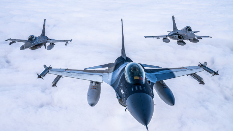 Zboruri de antrenament la inaltimi mici si in regim supersonic cu aeronave F-16, pe intreg teritoriul tarii, pana in 10 martie Imagine