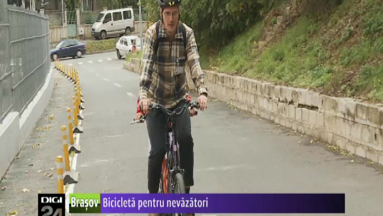 Zece voluntari din Brasov vor plimba cu bicicleta tandem oamenii nevazatori Imagine