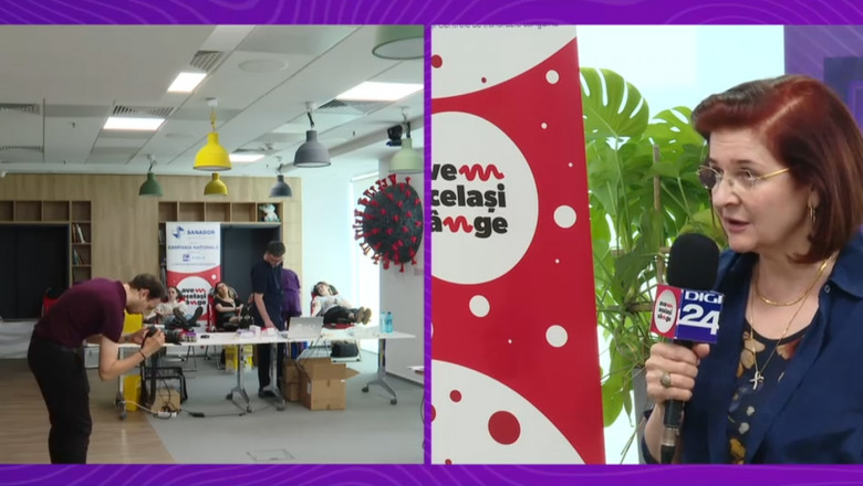 Zeci de angajati de la o companie din Capitala au donat sange in cadrul Campaniei „Avem acelasi sange” Imagine