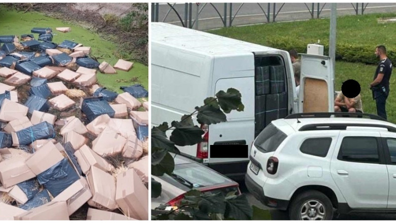 Zeci de cutii cu paie au fost aruncate intr-un lac de langa Satu Mare. "Marfa" ar avea legatura cu o inscenare facuta politistilor Imagine