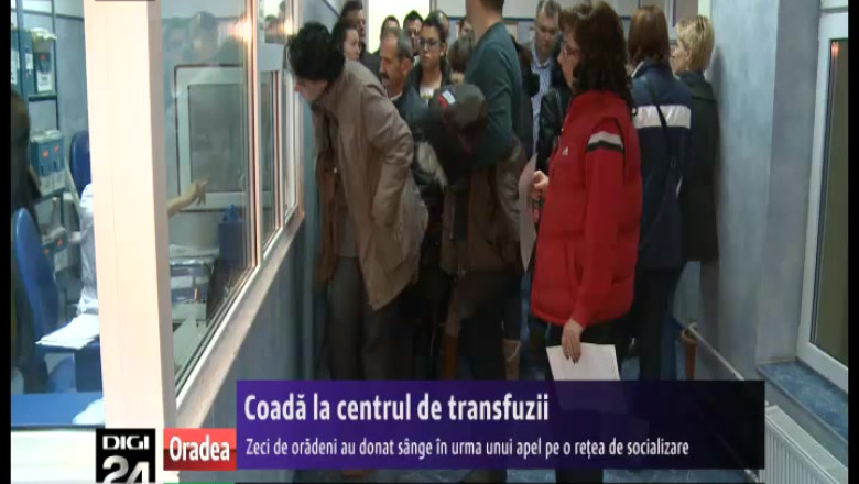 Zeci de oradeni au donat sange pentru un consilier local, operat pe inima Imagine