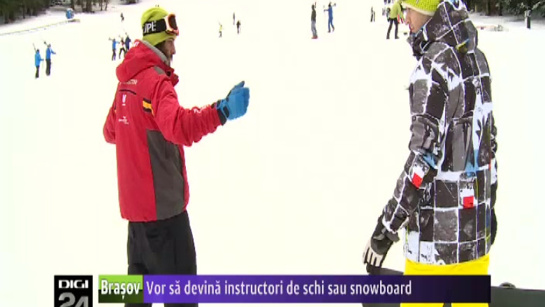 Zeci de persoane vor sa devina instructori de schi sau snowboard Imagine