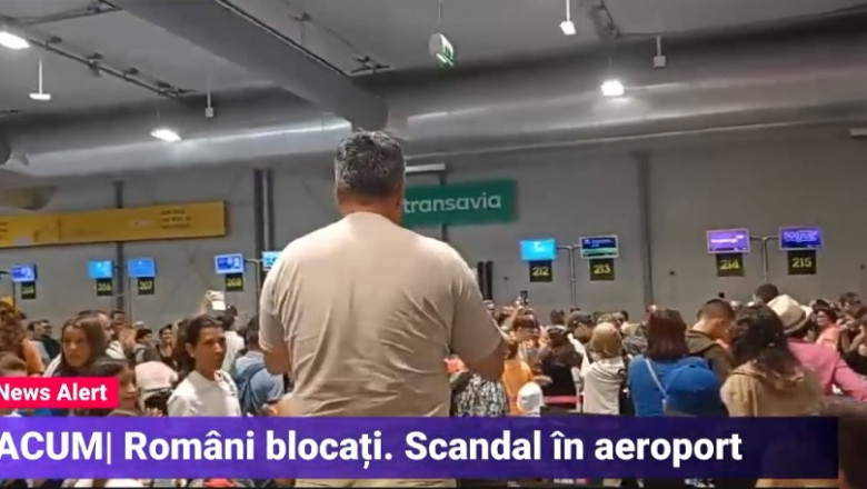 Zeci de romani sunt blocati pe aeroportul din Lisabona de miercuri seara Imagine