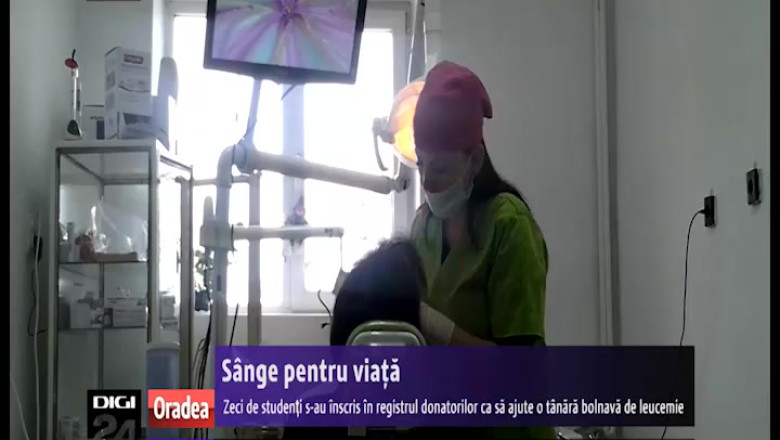 Zeci de studenti din Oradea s-au inscris in registrul donatorilor ca sa ajute o tanara bolnava de leucemie Imagine