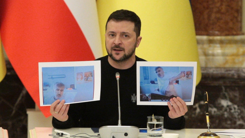 Zelenski acuza guvernul de la Tbilisi ca il „omoara” pe fostul presedinte georgian Saakasvili. „Indemn lumea sa ii previna executia” Imagine