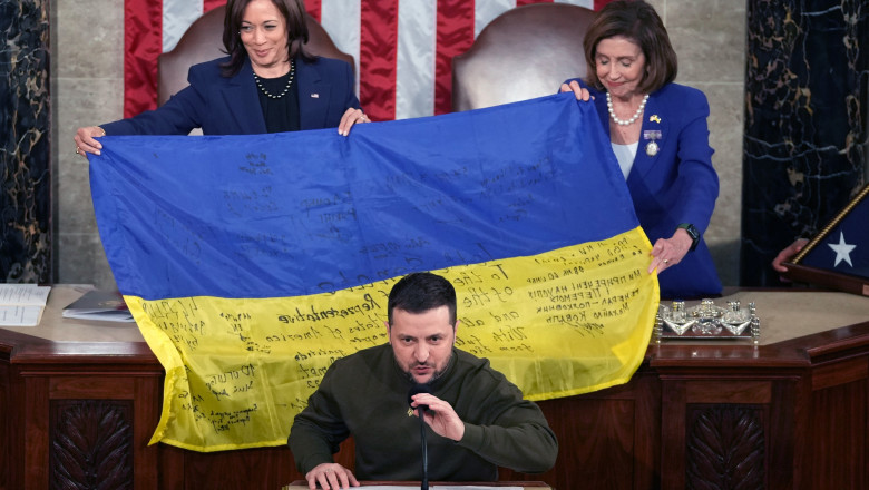 Zelenski, discurs in Congresul SUA: „Ucraina e in viata. Nu ne vom preda niciodata. Banii vostri nu sunt un act de caritate” Imagine