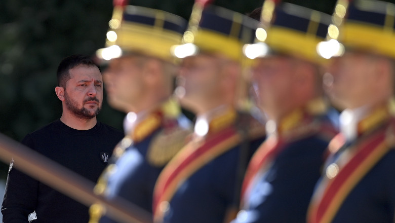 Zelenski la Bucuresti: Rusia se afla in spatele atacurilor Hamas asupra Israelului. A trimis arme gruparii teroriste Imagine