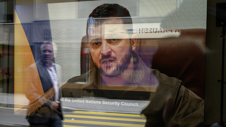 Zelenski, mesaj la Davos: E momentul in care se decide daca forta bruta va stapani lumea. Sanctiunile trebuie sa fie maxime Imagine