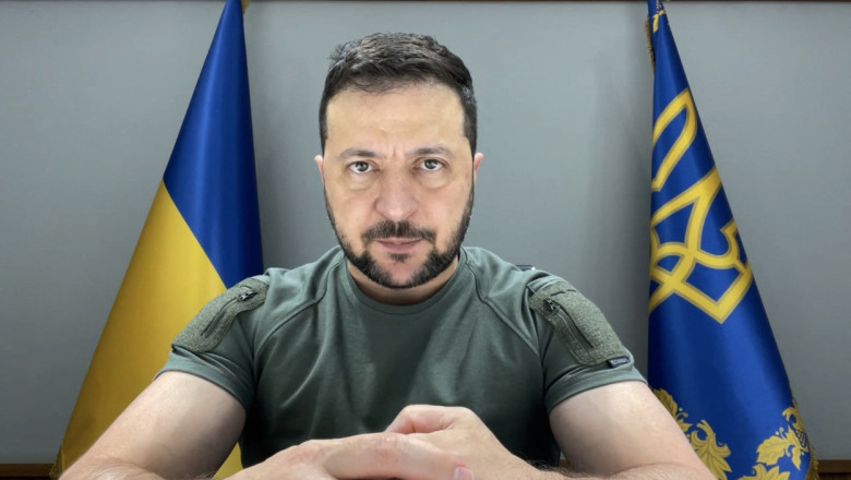 Zelenski: „Terorismul impotriva populatiei civile este o respingere de catre Rusia a negocierilor reale” Imagine