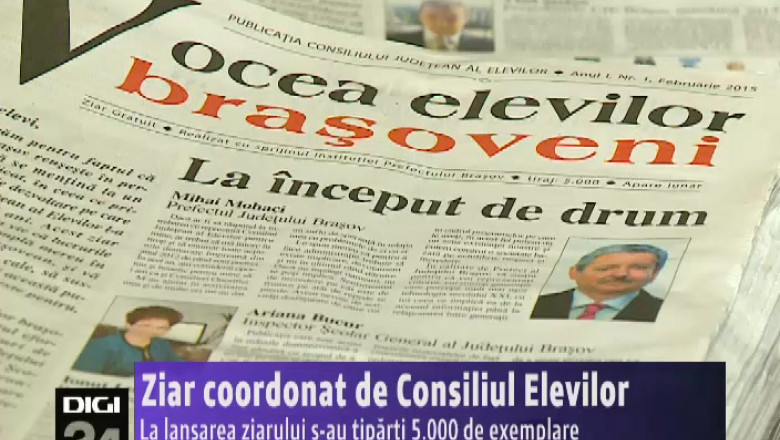 Ziar coordonat de consiliul elevilor Imagine