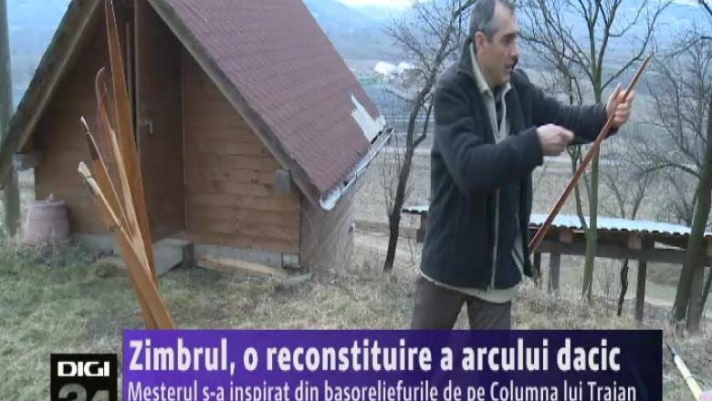 Zimbrul, o reconstituire a arcului dacic Imagine