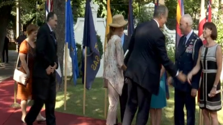 Ziua Americii, sarbatorita la Bucuresti in avans. Criza politica de anul trecut, amintita in discursuri Imagine