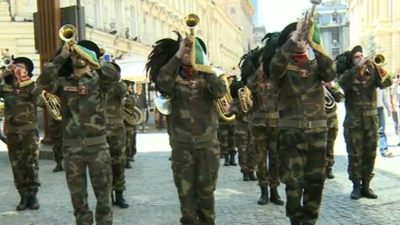 Ziua Europei, sarbatorita in Bucuresti cu spectacole de fanfara si statii de metrou redenumite Imagine