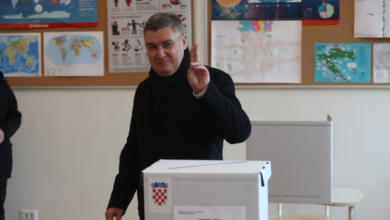 Zoran Milanovic a castigat din primul tur alegerile prezidentiale din Croatia, arata sondajele la iesirea de la urne Imagine